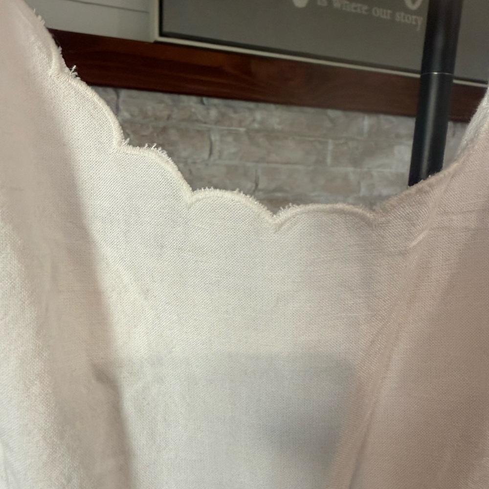 Universal Thread White Maxi Dress with Eyelet Hem - Picture 3 of 4